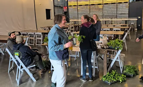 The April 'Seed and Suds' event at True North Brewing Company in Ipswitch, hosted by Marshview Farm and friends